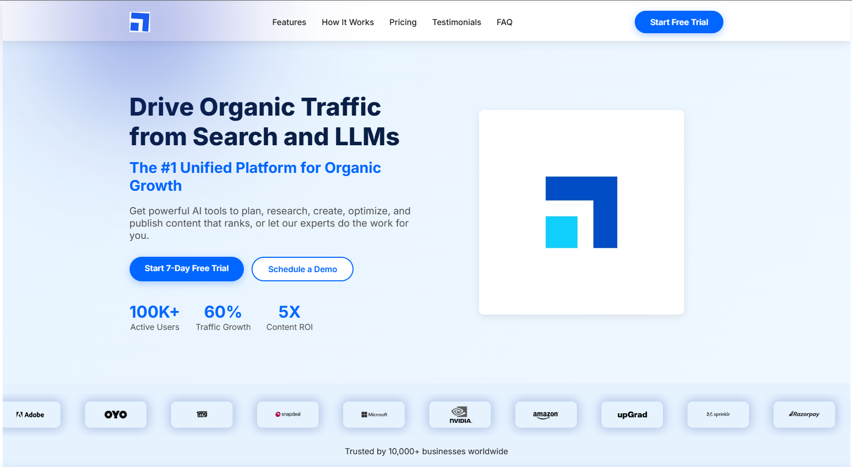 Example Landing Page Screenshot 2