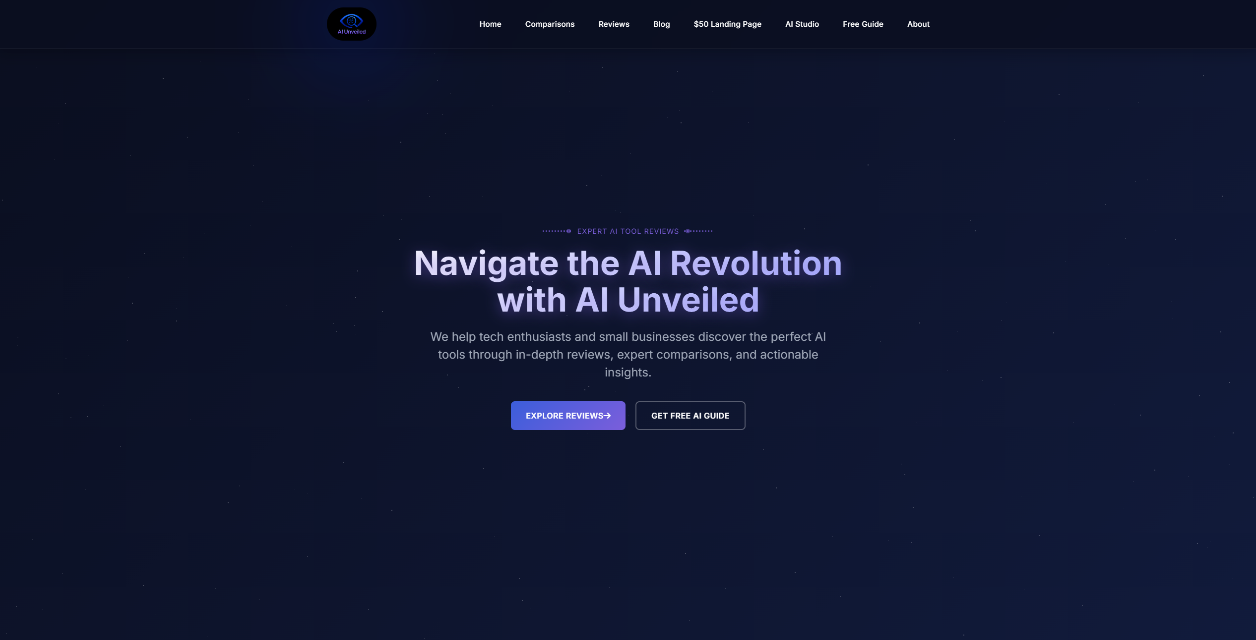 Example Landing Page 2 - aiunveiled affiliate